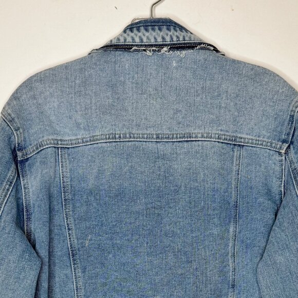 NWT Kancan Maurices Women’s Jean Jacket XL Distressed Denim Crop (Msrp $64.90) - Picture 5 of 10
